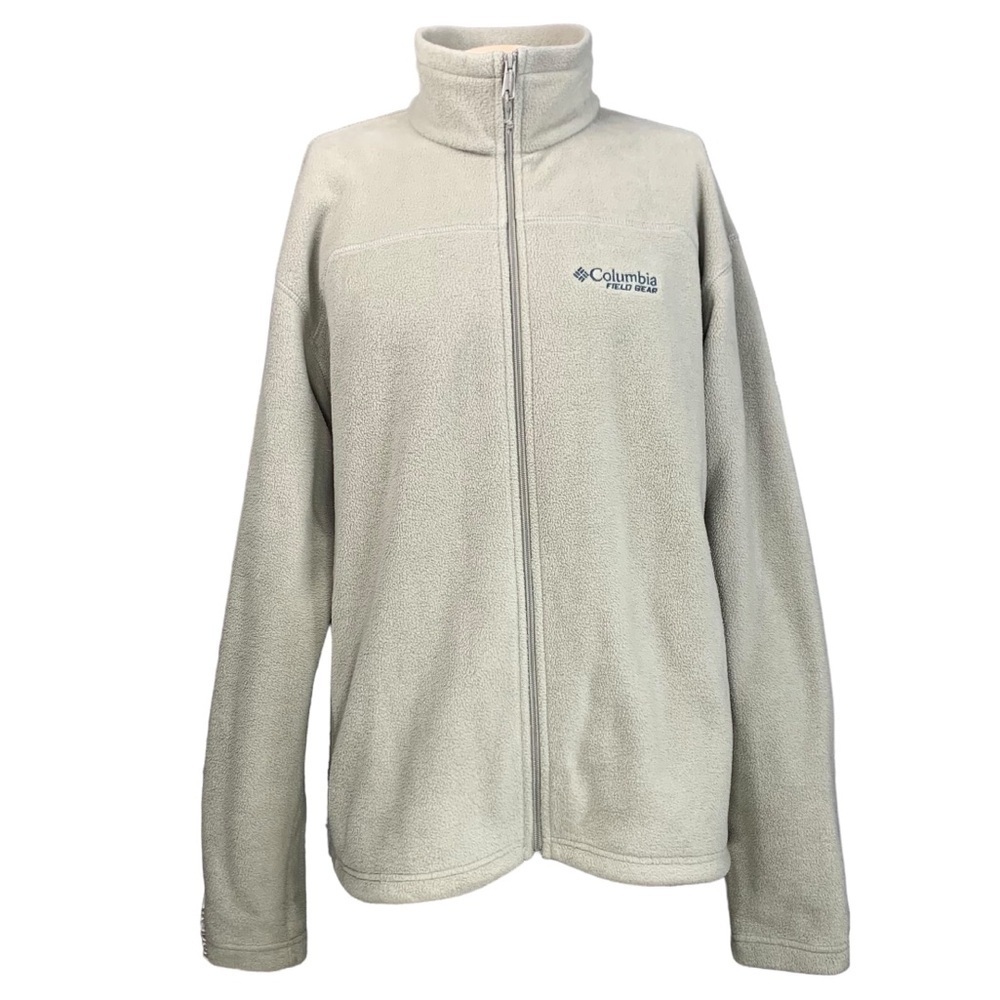 Columbia XL Field Gear Fleece Jacket Full Zip Outdoor Fall Drawstring Hiking